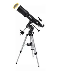 фотография телескоп Bresser Polaris-II AR-102/600 EQ-3 AT-3 със слънчев филтър