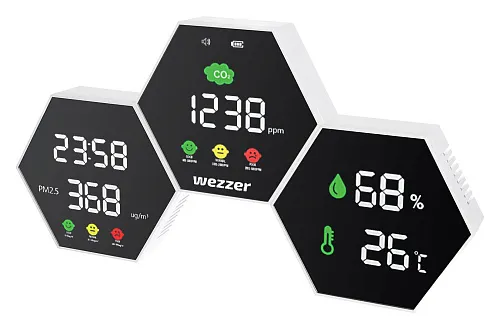 картина монитор за качеството на въздуха Levenhuk Wezzer Air PRO DM50
