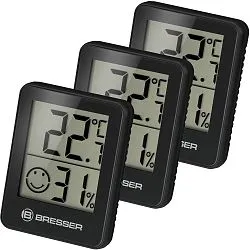 снимка хигроиндикатор Bresser Temeo, комплект от 3 части, черен
