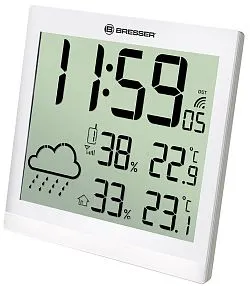 картина mетеорологична станция Bresser TemeoTrend JC LCD RC, бяла