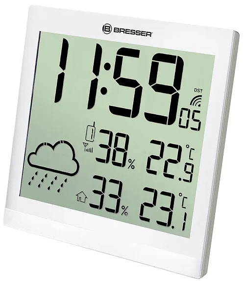 картина mетеорологична станция Bresser TemeoTrend JC LCD RC, бяла