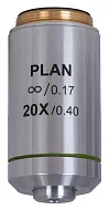 снимка планахроматичен обектив с корекция до безкрайност Levenhuk MED 20x