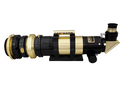картина двоен соларен телескоп Coronado SolarMax III 70 mm със система RichView и BF10