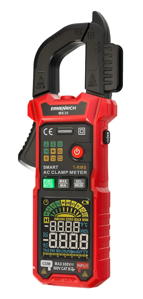 изображение цифрови амперметър клещи Ermenrich Ping MK30