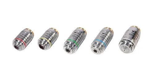 изображение комплект обективи MAGUS FL S-APO60 PlanF S-Apo 4х/10х/20х/40х/100х маслени ∞/0,17 H60 mm,  1