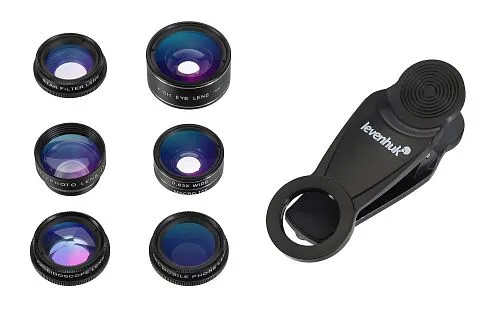 снимка комплект лещи за смартфон Levenhuk Lens S7,  1