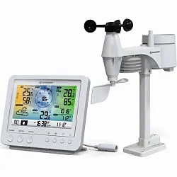 картинка метеорологична станция Bresser Wi-Fi 5-в-1 с цветен дисплей, бяла