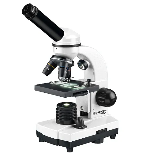 изображение микроскоп Bresser Junior Biolux SEL 40–1600x с кутия, бяла