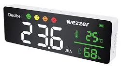 изображение термохигрометър с монитор за звук Levenhuk Wezzer Teo TH70