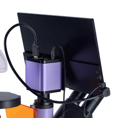 фотография флуоресцентен инвертиран цифров микроскоп MAGUS Lum VD500 LCD,  21