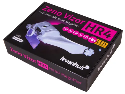 картина лупа за глава с акумулатор Levenhuk Zeno Vizor HR4,  14