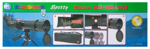 изображение зрителна тръба Bresser Junior Spotty 20–60x60,  15