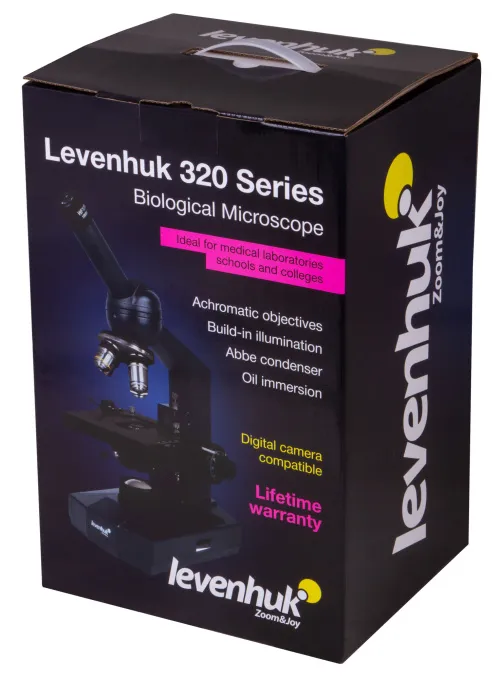 снимка биологичен монокулярен микроскоп Levenhuk 320 PLUS,  17