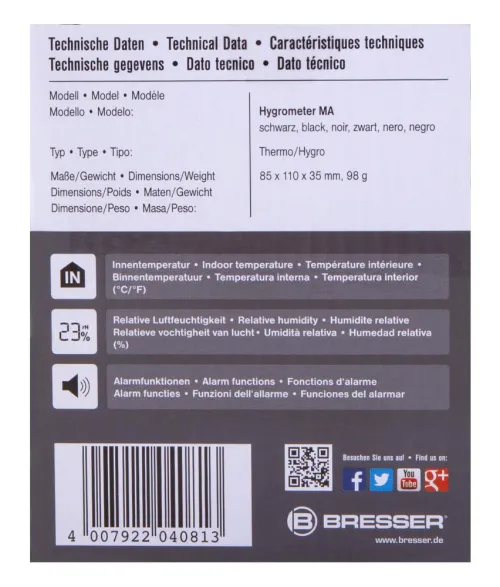 изображение влагомер Bresser Mould Alert, черен,  10