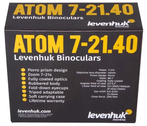фотография бинокъл Levenhuk Atom 7–21x40,  12
