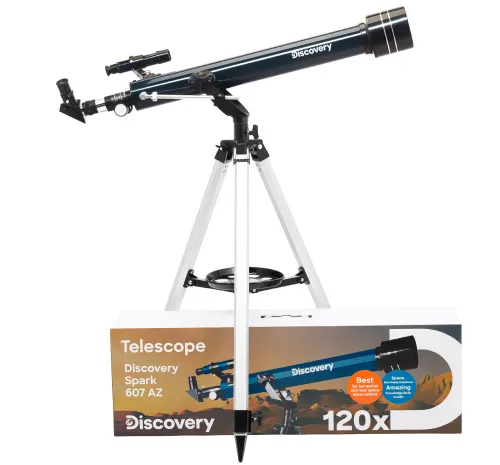 изображение телескоп Levenhuk Discovery Spark 607 AZ с книга,  2