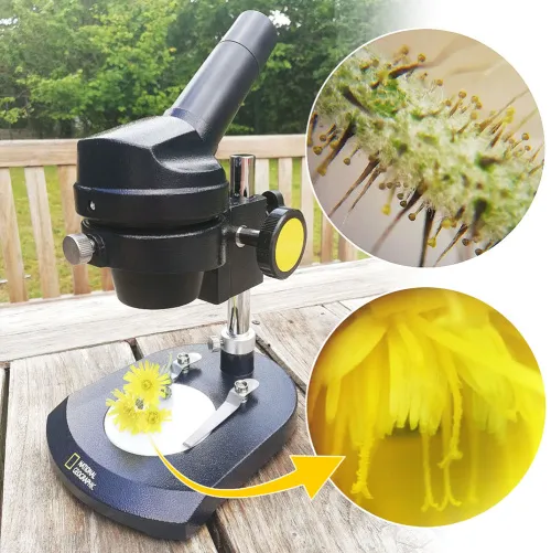 снимка микроскоп Bresser National Geographic 20x, монокулярен,  11