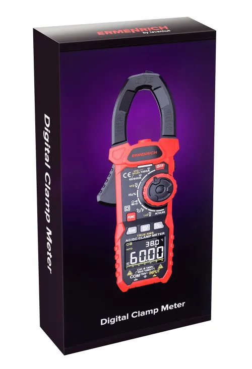 картинка цифрови амперметър клещи Ermenrich Ping MK70,  10
