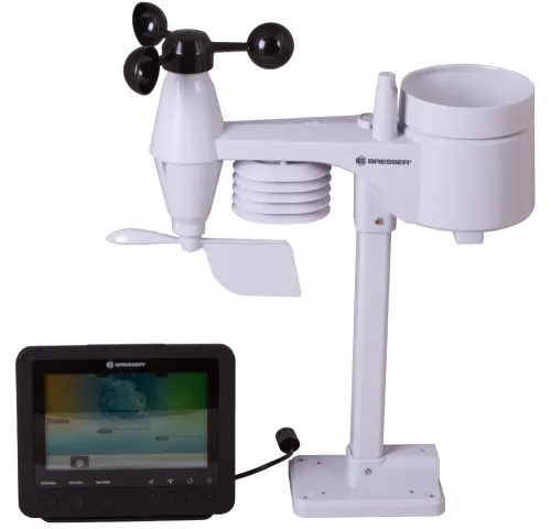 картинка метеорологична станция Bresser Wi-Fi 5-в-1 с цветен дисплей, черна,  7