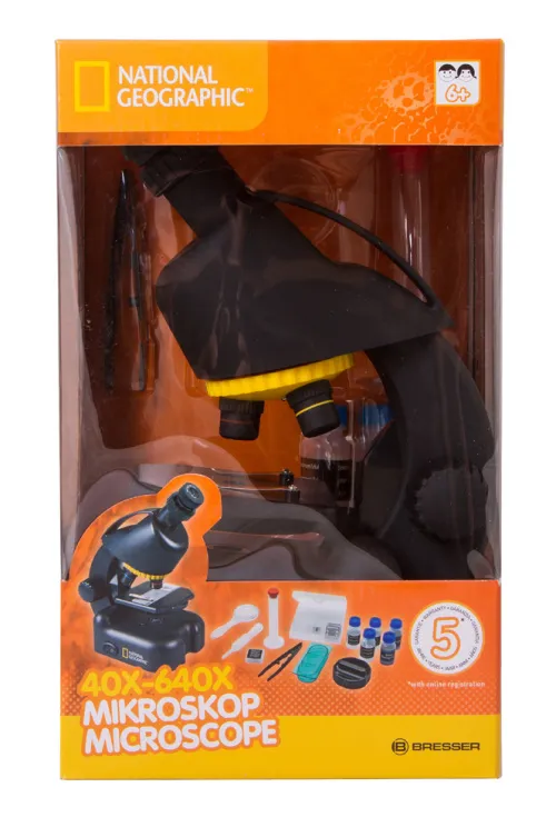 фотография микроскоп Bresser National Geographic 40–640x с адаптер за смартфон,  8