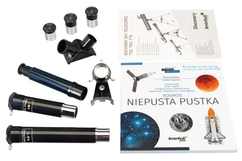 фотография телескоп с книга Levenhuk Discovery Sky T60,  3