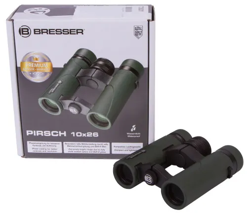 картинка бинокъл Bresser Pirsch 10x26,  10