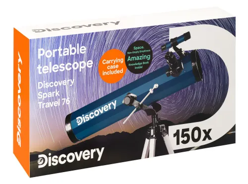картина телескоп Levenhuk Discovery Spark Travel 76 с книга,  17