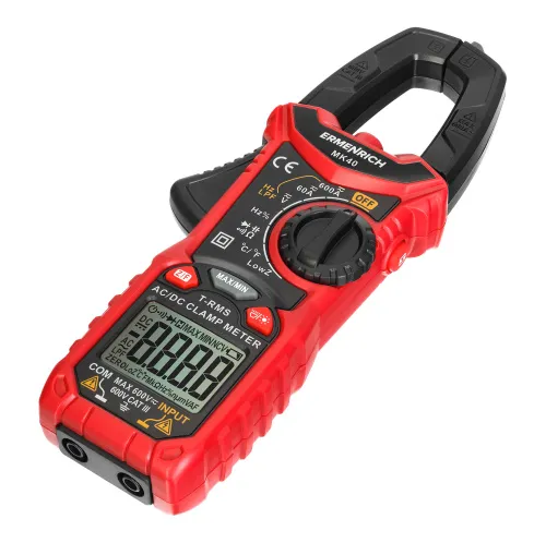 картина цифрови амперметър клещи Ermenrich Ping MK40,  4