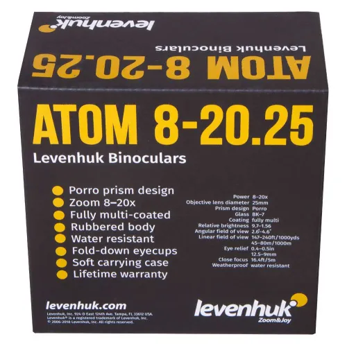 картина бинокъл Levenhuk Atom 8–20x25,  12