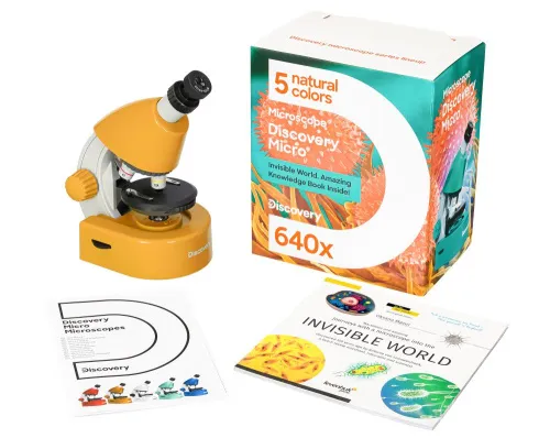 картинка микроскоп Levenhuk Discovery Micro с книга,  4
