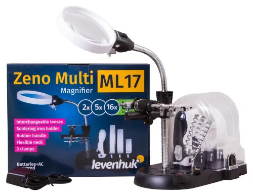 картина черна лупа Levenhuk Zeno Multi ML17,  2