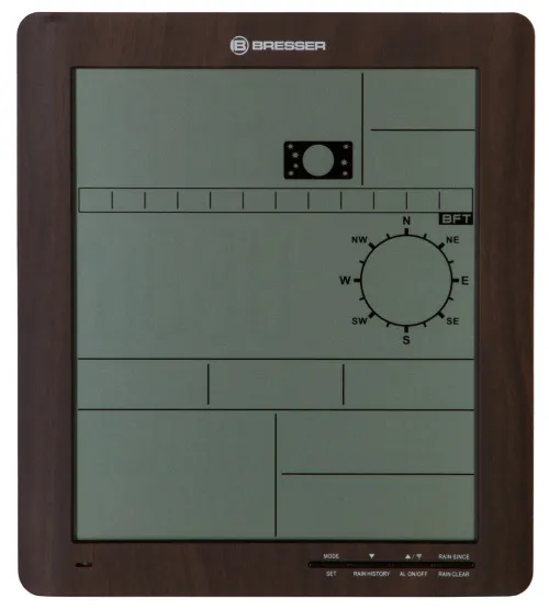 изображение метеорологична станция Bresser ClimaTemp XXL с дървен дизайн,  4