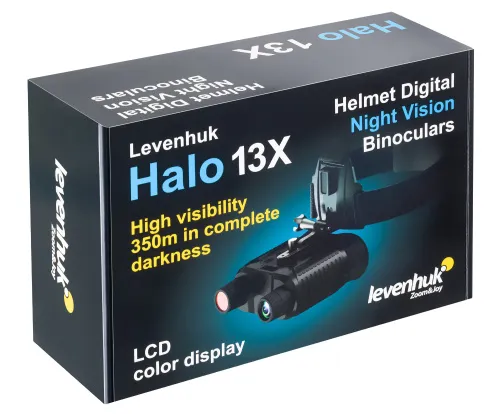 картина цифров бинокъл за нощно виждане Levenhuk Halo 13X Helmet,  13
