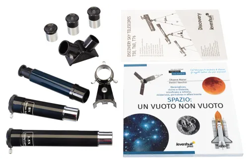 фотография телескоп с книга Levenhuk Discovery Sky T60,  3