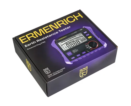 фотография тестер за съпротивлението на заземяването Ermenrich Ping ET60,  9