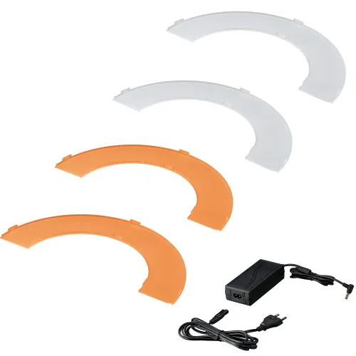 картина димируема LED лампа диск 45 W Bresser BR-RL12 за дневна светлина с чанта за носене,  6