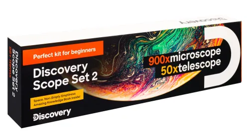 картина комплект Levenhuk Discovery Scope 2 с книга,  17