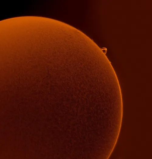 фотография соларен телескоп Coronado SolarMax III 70 mm със система RichView и BF10,  7