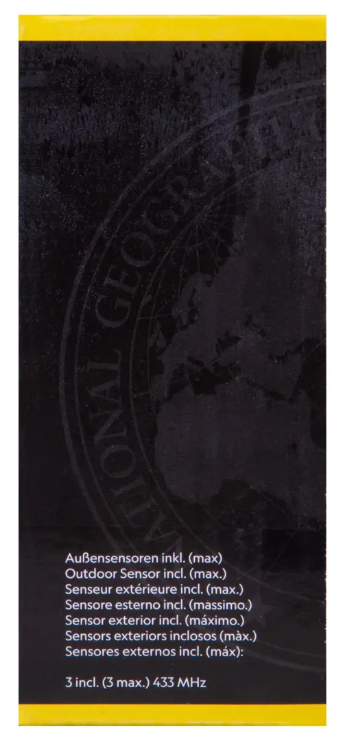 картина термохигрометър с функция за измерване Bresser National Geographic, черен,  14