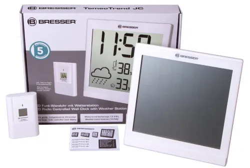 картина mетеорологична станция Bresser TemeoTrend JC LCD RC, бяла,  2