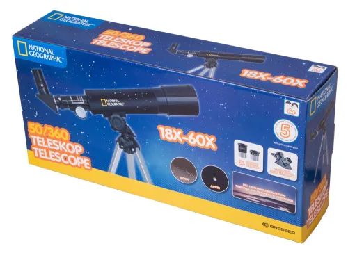 изображение телескоп Bresser National Geographic 50/360 AZ,  9