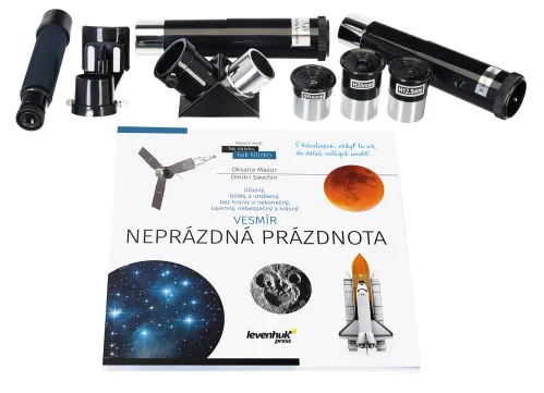 картинка телескоп Levenhuk Discovery Spark 707 AZ с книга,  3