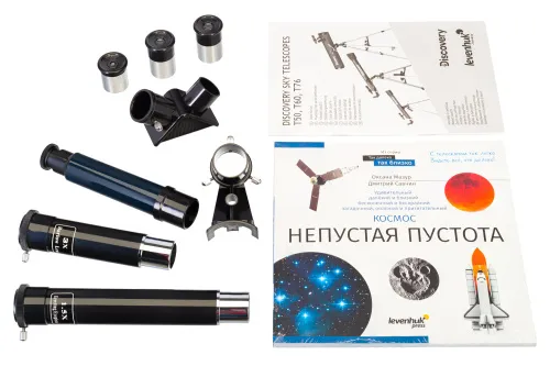 фотография телескоп с книга Levenhuk Discovery Sky T60,  3