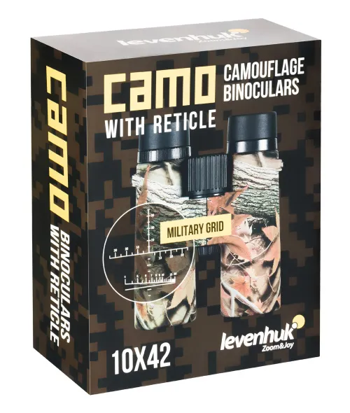изображение бинокъл с решетка Levenhuk Camo 10x42,  14
