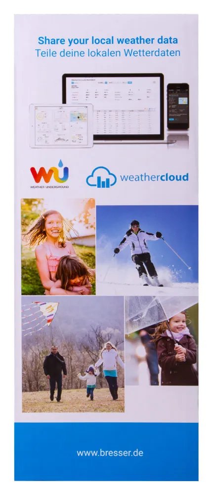 картинка метеорологична станция Bresser Wi-Fi 5-в-1 с цветен дисплей, черна,  14