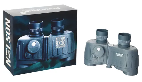 картина бинокъл Levenhuk Nelson 8x30 с решетка и компас,  3