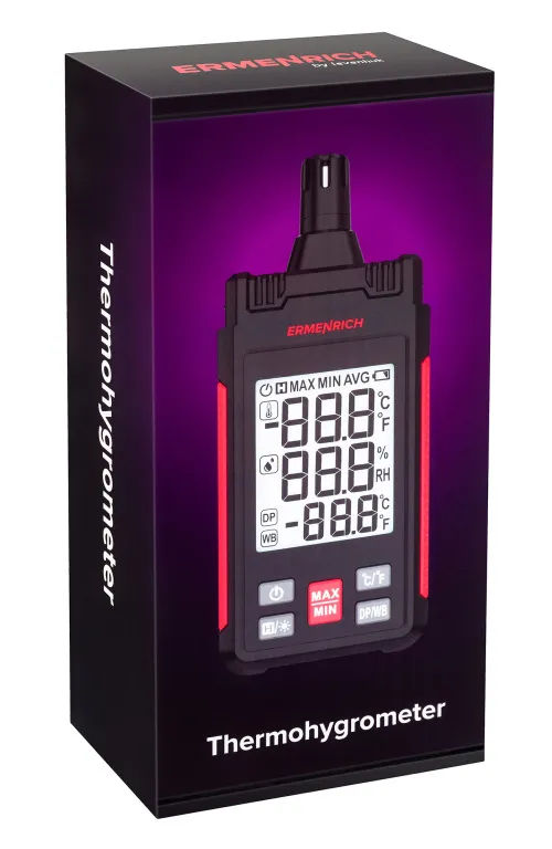 картина термохигрометър Ermenrich Wett TU20,  9