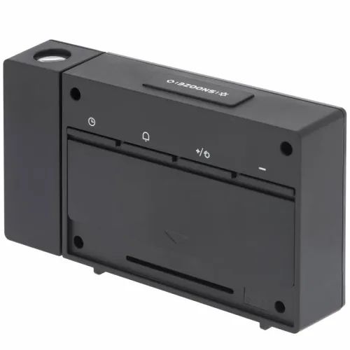 картинка прожекционен часовник RC Explore Scientific с аларма и прогноза за времето, черен,  7