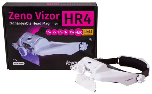 картина лупа за глава с акумулатор Levenhuk Zeno Vizor HR4,  10