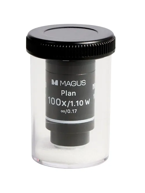 картина обектив MAGUS 100PL60 W Plan 100х/1,10 ∞/0,17 H 60 mm,  5